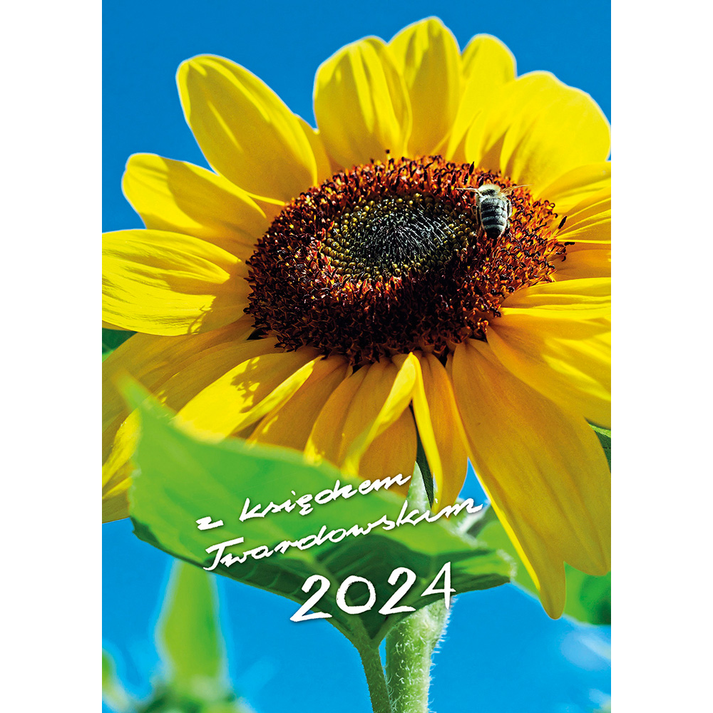 Kalendarz 2024 z ks. Twardowskim – słonecznik